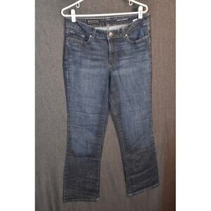 Lee Modern Series Curvy Fit Boot Cut Women's 14 Medium Distressed Denim Jeans